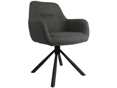 undefined, Stuhl KATE Stoff grau Drehsitz, Stuhl KATE Stoff grau Drehsitz
