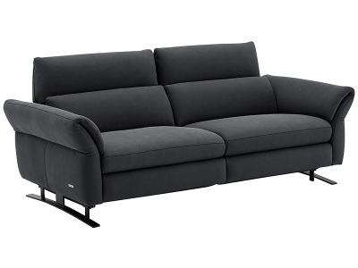 undefined, 3er Sofa CAMPO DE FIORI OMEGA 100% Leder schwarz