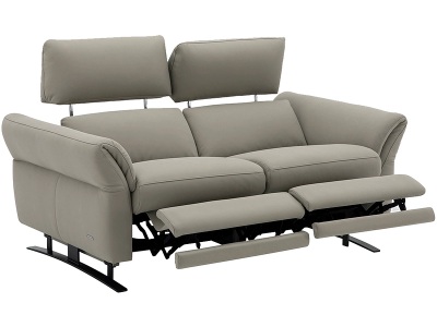 undefined, 2er Sofa CAMPO DE FIORI OMEGA 100% Leder grau, 2er Sofa CAMPO DE FIORI OMEGA Echtleder grau
