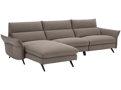undefined, Ecksofa CAMPO DE FIORI HARIS 100% Leder kaffeefarben, Ecksofa CAMPO DE FIORI HARIS Echtleder kaffeefarben