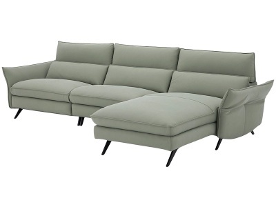 undefined, Ecksofa CAMPO DE FIORI HARIS 100% Leder dunkelgrün, Ecksofa CAMPO DE FIORI HARIS Echtleder dunkelgrün
