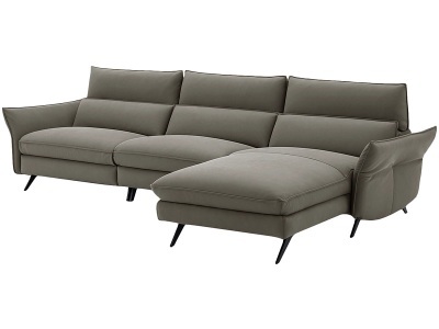 undefined, Ecksofa CAMPO DE FIORI HARIS 100% Leder khaki, Ecksofa CAMPO DE FIORI HARIS Echtleder khaki