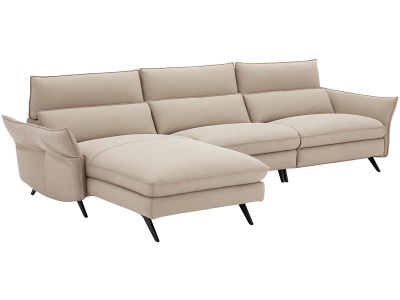 undefined, Ecksofa CAMPO DE FIORI HARIS 100% Leder taupe, Ecksofa CAMPO DE FIORI HARIS Echtleder taupe