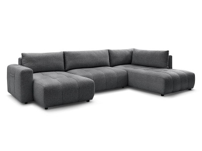 undefined, Sofa BOBOCHIC ARSENE Stoff chiniert dunkelgrau