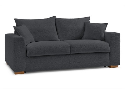 undefined, Bettsofa BOBOCHIC AUGUSTIN Boucle-Stoff dunkelgrau, Bettsofa BOBOCHIC AUGUSTIN Boucle-Stoff dunkelgrau