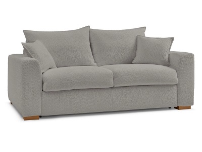 undefined, Bettsofa BOBOCHIC AUGUSTIN Boucle-Stoff hellgrau, Bettsofa BOBOCHIC AUGUSTIN Boucle-Stoff hellgrau