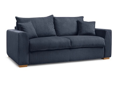 undefined, Bettsofa BOBOCHIC AUGUSTIN Cord-Stoff dunkelblau, Bettsofa BOBOCHIC AUGUSTIN Cord-Stoff dunkelblau
