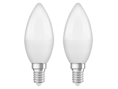 undefined, Glühbirne LED E14 4.9W 470 Lumen, Pack 2 Glühbirnen LED BELLALUX E14 4.9W 470 Lumen