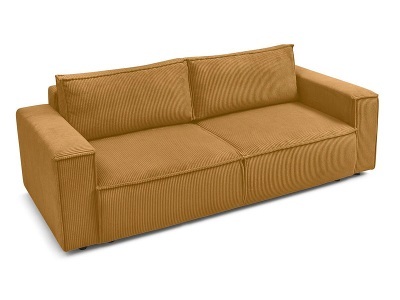 undefined, 3er Sofa BOBOCHIC NIHAD Cord-Stoff gelb, 3er Sofa BOBOCHIC NIHAD Cord-Stoff gelb