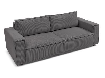 undefined, 3er Sofa BOBOCHIC NIHAD Cord-Stoff dunkelgrau, 3er Sofa BOBOCHIC NIHAD Cord-Stoff dunkelgrau