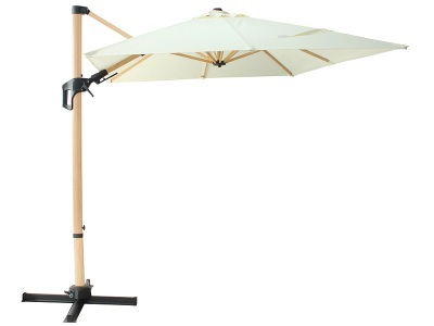 undefined, Freiarmschirm WOOD 300x220cm ekrü, Freiarmschirm WOOD 300x220cm ekrü