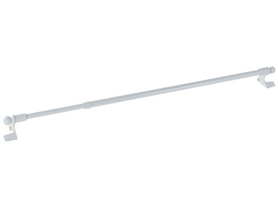 undefined, Vorhangstange für die Verglasung Metall weiss, 