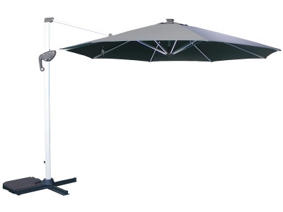 undefined, Freiarmschirm SOLAR 350x350cm anthrazit, Freiarmschirm SOLAR 350x350cm anthrazit