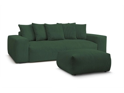 undefined, Sofa BOBOCHIC VOLTAIRE Cord-Stoff grün, 