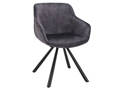 undefined, Stuhl TOMMY Stoff grau Drehsitz, Stuhl TOMMY Stoff grau Drehsitz