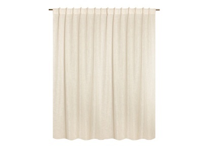 undefined, Vorhang NEMI 280x240cm kräuselband / tunnel / nelke durchsichtig dunkelbeige, Vorhang NEMI 280x240cm kräuselband / tunnel / nelke durchsichtig dunkelbeige
