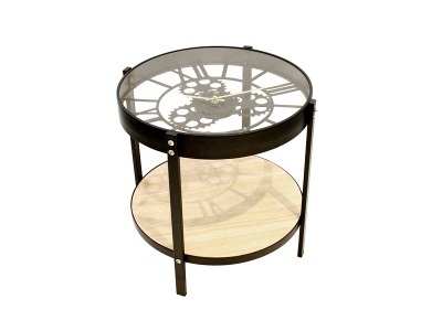 undefined, Beistelltisch PRISKA 40.5x40.5x39cm schwarz, Beistelltisch PRISKA HOME DECO FACTORY 40.5x40.5x39cm schwarz