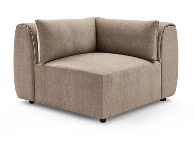 undefined, Ecke für modulare Sofas BOBOCHIC JEANNE Samt taupe, Ecke für modulare Sofas BOBOCHIC JEANNE Samt taupe