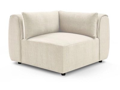 undefined, Ecke für modulare Sofas BOBOCHIC JEANNE Samt beige, Ecke für modulare Sofas BOBOCHIC JEANNE Samt beige