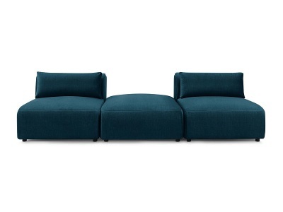 undefined, 3er Sofa BOBOCHIC JEANNE Samt dunkelblau, 3er Sofa BOBOCHIC JEANNE Samt dunkelblau