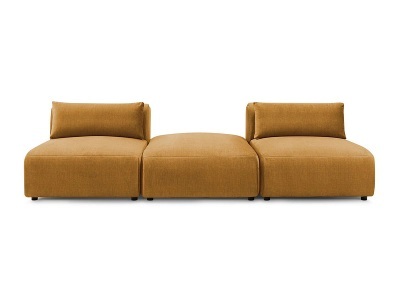 undefined, 3er Sofa BOBOCHIC JEANNE Samt gelb, 3er Sofa BOBOCHIC JEANNE Samt gelb