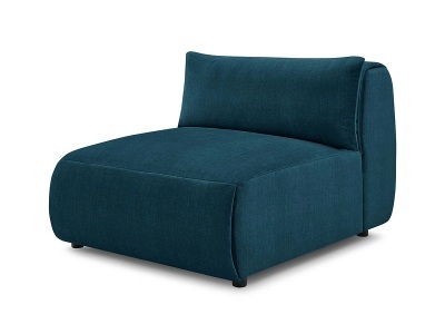undefined, Modulare Sessel für Sofa BOBOCHIC JEANNE Samt dunkelblau