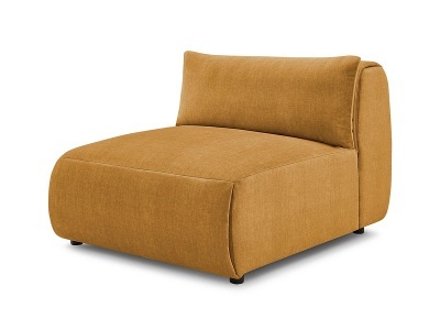 undefined, Modulare Sessel für Sofa BOBOCHIC JEANNE Samt gelb
