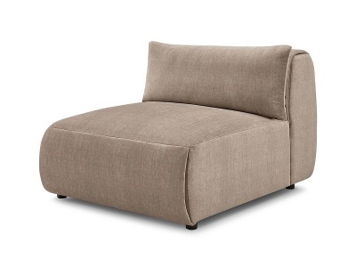 undefined, Modulare Sessel für Sofa BOBOCHIC JEANNE Samt taupe