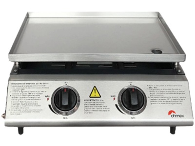Ohmex, Ohmex Bbq-2020Ss - Gasgrill (Grau), OHMEX Plancha mit Gas OHM-BBQ-2020SS