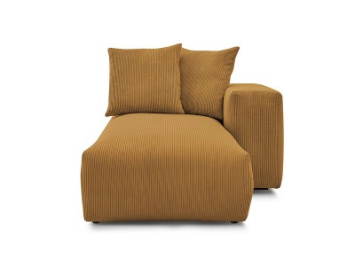 undefined, Récamière BOBOCHIC VOLTAIRE Cord-Stoff gelb, 
