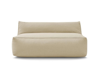 undefined, Sessel mit Schlaffunktion 2 Plätze RIVIERA Stoff beige