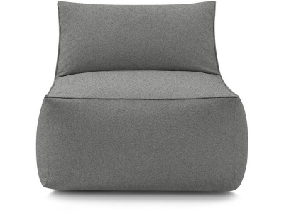 undefined, Sessel mit Schlaffunktion 1 Platz RIVIERA Stoff dunkelgrau