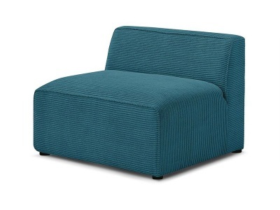 undefined, Modulare Sessel für Sofa BOBOCHIC MEGEVE Cord-Stoff dunkelblau, Modulare Sessel für Sofa BOBOCHIC MEGEVE Cord-Stoff dunkelblau
