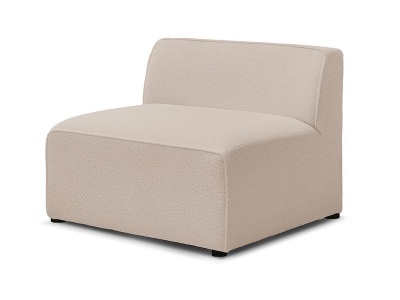 undefined, Modulare Sessel für Sofa BOBOCHIC MEGEVE Boucle-Stoff beige