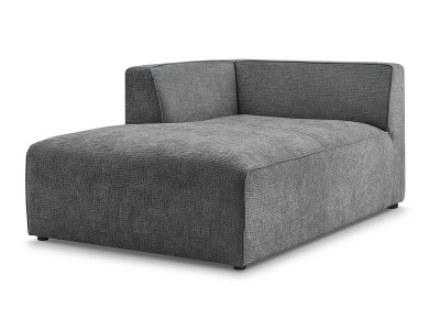 undefined, Récamière BOBOCHIC MEGEVE Stoff mit Textur dunkelgrau, Récamière BOBOCHIC MEGEVE Stoff mit Textur dunkelgrau