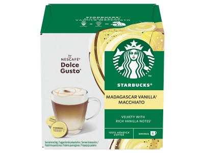 Starbucks, STARBUCKS Madagascar Vanilla Macchiato by NESCAF? Dolce Gusto® - Kaffeekapseln, STARBUCKS Madagascar Vanilla Macchiato by NESCAF? Dolce Gusto® - Kaffeekapseln