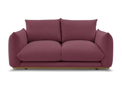 undefined, 2er Sofa BOBOCHIC ERNEST Stoff rot