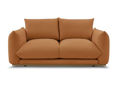 undefined, 2er Sofa BOBOCHIC ERNEST Stoff orange