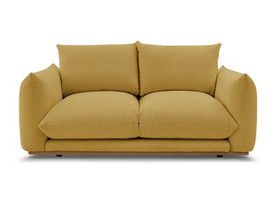 undefined, 2er Sofa BOBOCHIC ERNEST Stoff gelb