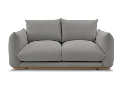 undefined, 2er Sofa BOBOCHIC ERNEST Stoff dunkelgrau
