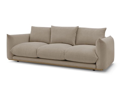 undefined, 2er Sofa BOBOCHIC ERNEST Stoff taupe