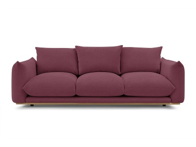 undefined, 2er Sofa BOBOCHIC ERNEST Stoff rot