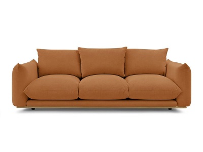 undefined, 2er Sofa BOBOCHIC ERNEST Stoff orange
