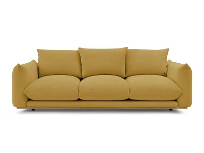 undefined, 2er Sofa BOBOCHIC ERNEST Stoff gelb