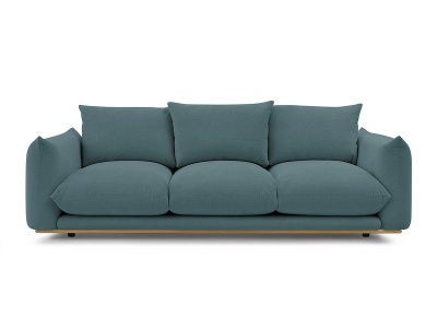 undefined, 2er Sofa BOBOCHIC ERNEST Stoff dunkelblau
