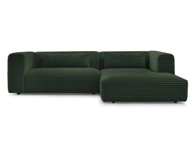 undefined, Ecksofa BOBOCHIC HARRY Cord-Stoff grün, Ecksofa BOBOCHIC HARRY Cord-Stoff grün