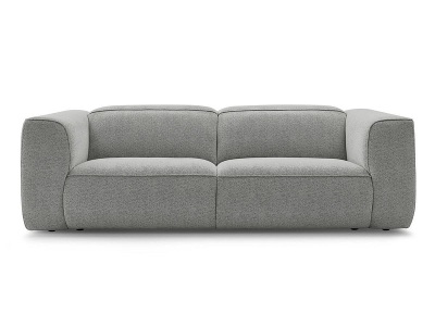 undefined, 3er Sofa BOBOCHIC WILLIAM Stoff chiniert hellgrau