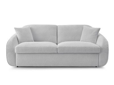 undefined, 3er Sofa BOBOCHIC CEZANNE Boucle-Stoff hellgrau