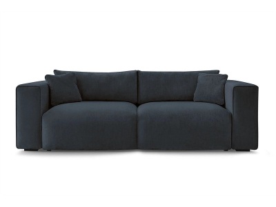 undefined, 3er Sofa BOBOCHIC EZECHIEL Stoff dunkelblau
