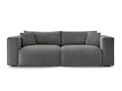 undefined, 3er Sofa BOBOCHIC EZECHIEL Stoff dunkelgrau